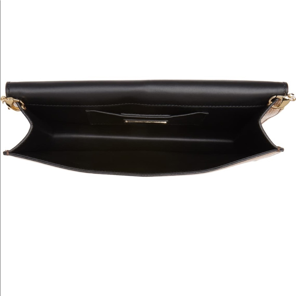 NWOT SALVATORE FERRAGAMO Gancini clutch bag (Gold) - Picture 7 of 8